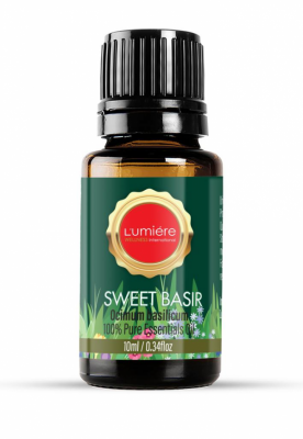 100% Pure Organic Sweet Basir Essential Oil